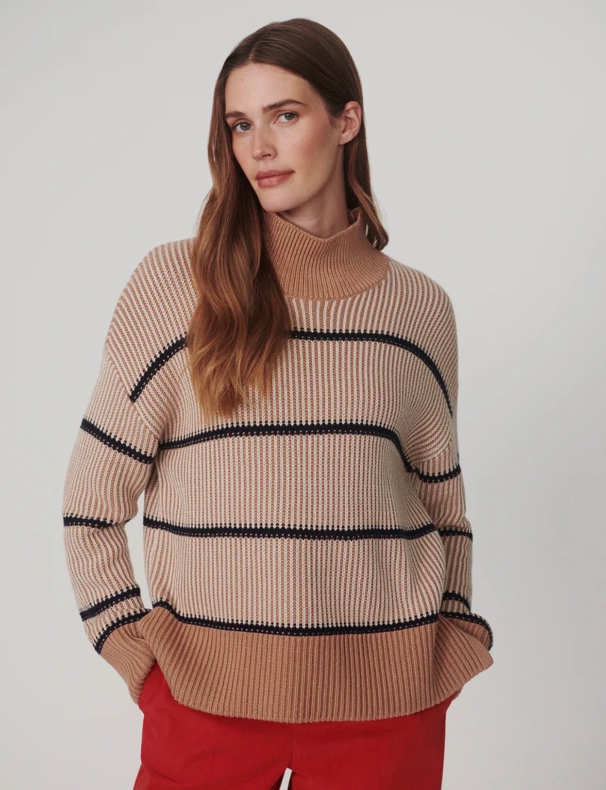 Holland Knit Sweater Mid Tan