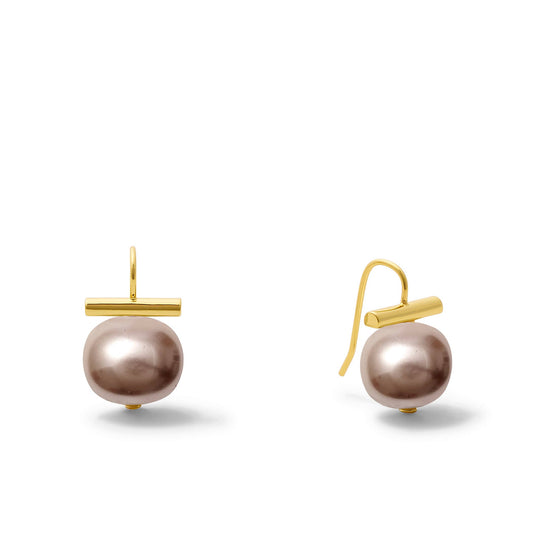 Classic Forever Fave Pebble Pearls Earrings~ Medium: Periwinkle