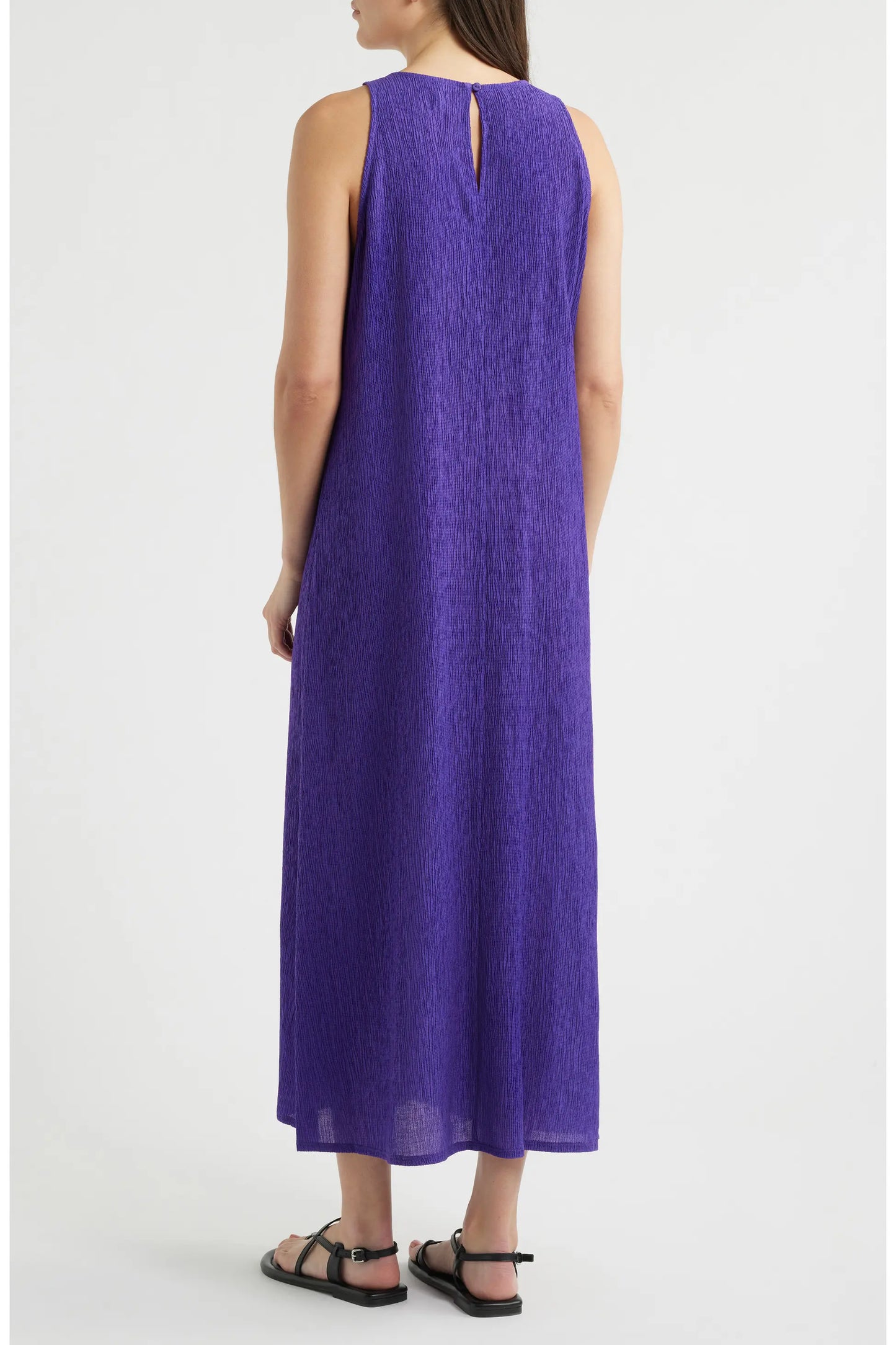 Texture Sleeveless Maxi Dress
