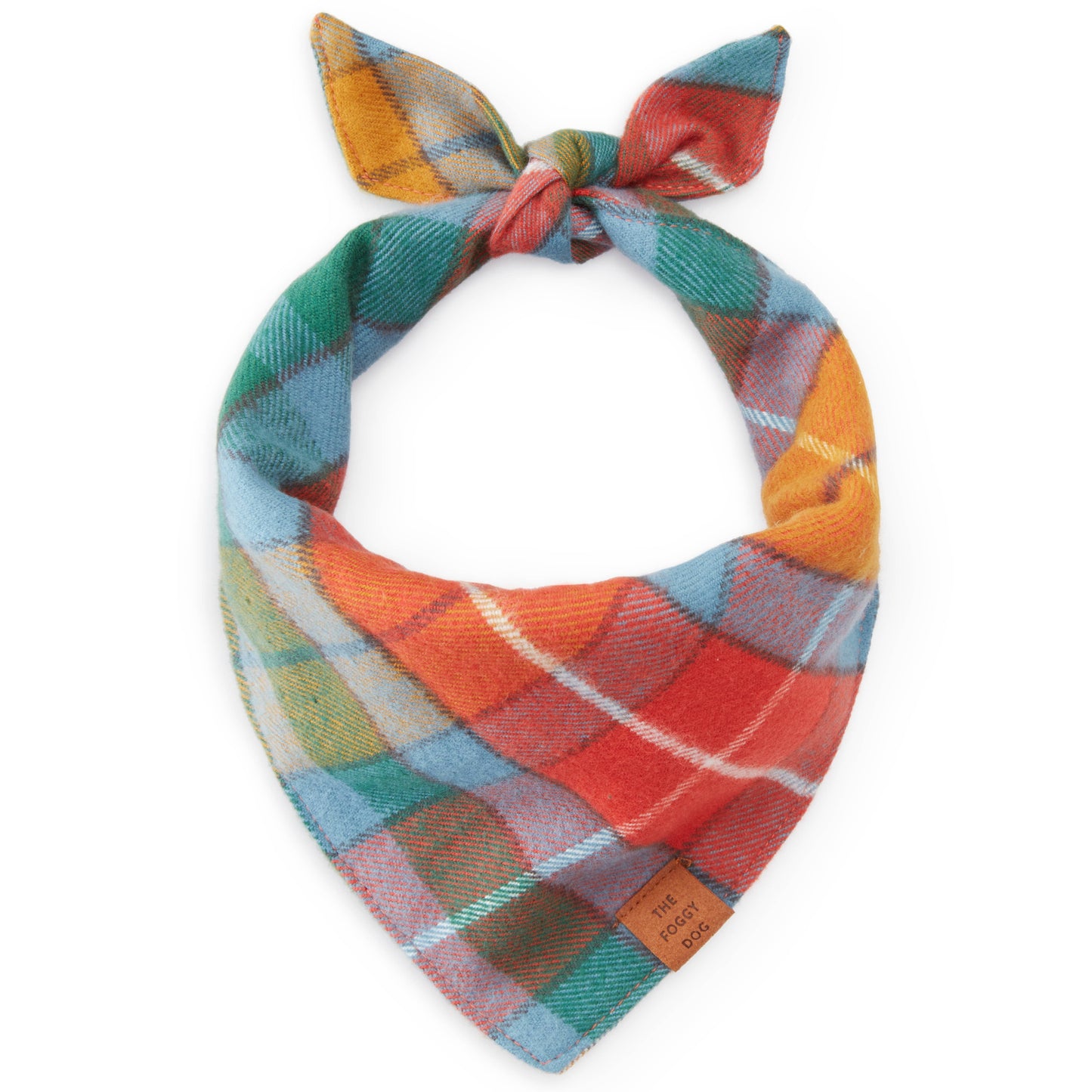 Buchanan Plaid Fall Dog Bandana: Large