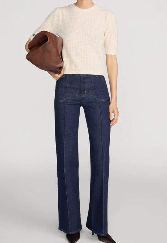 Le Slim Palazzo Pintuck Pocket Rinse
