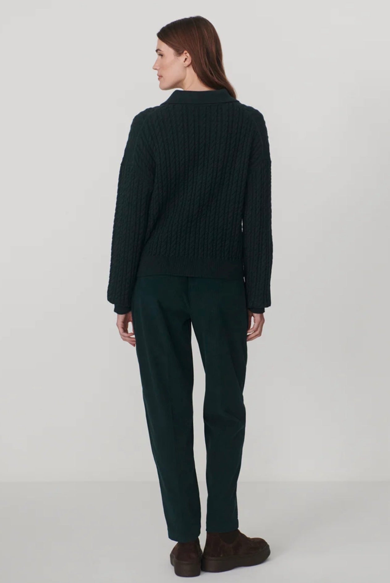 Dottie Polo Knit Sweater Ponderosa Pine