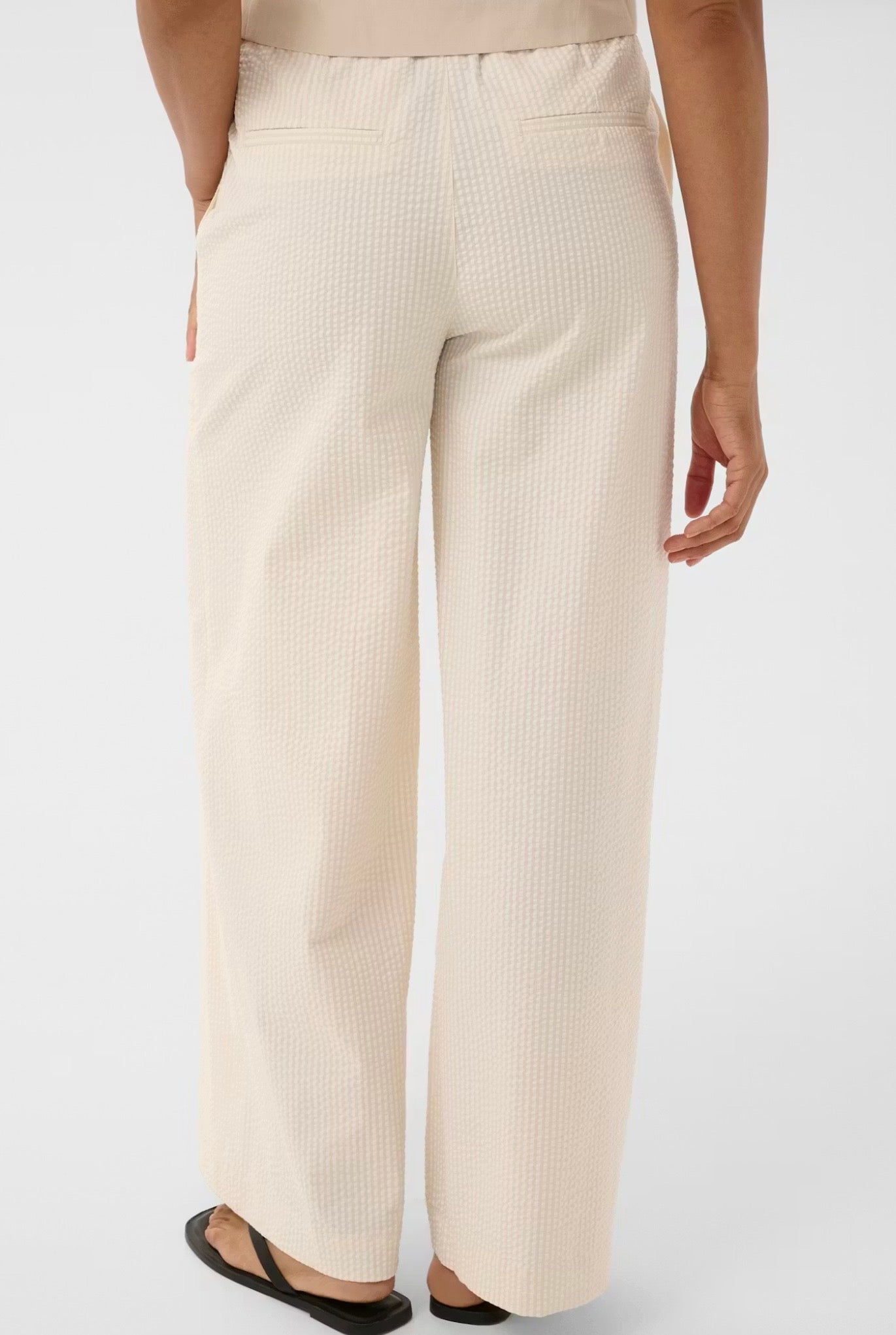 Brita Trousers Whisper White Stripe