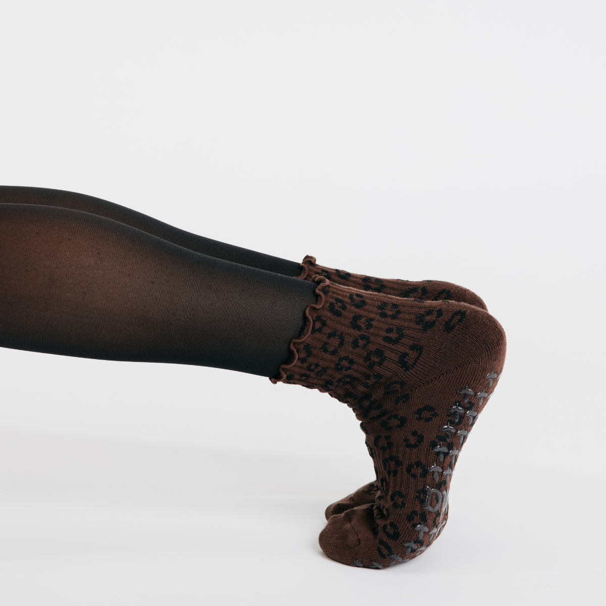 Leopard Animal Print Non-Slip Pilates Grip Socks