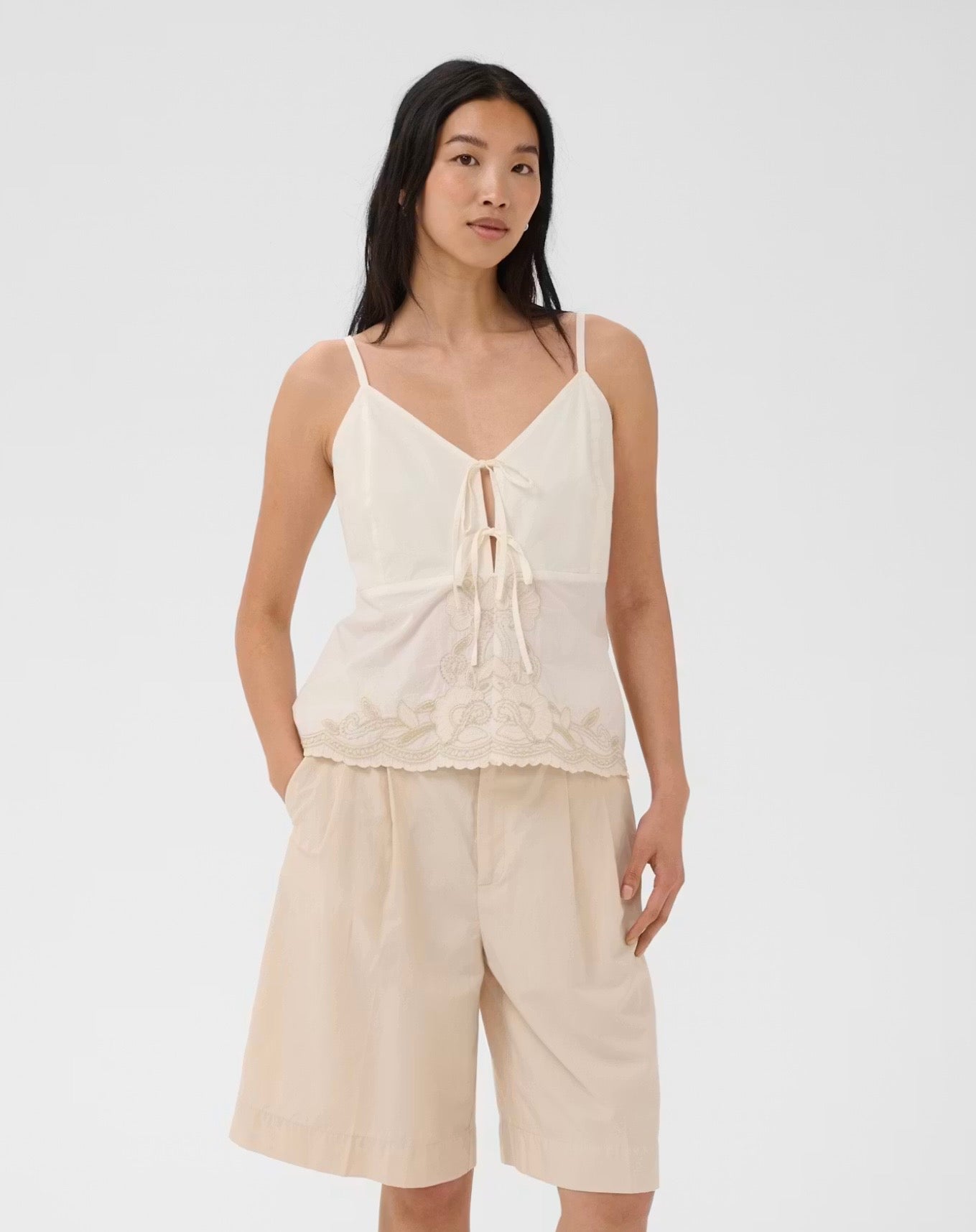 French Oak Embroidered Blouse