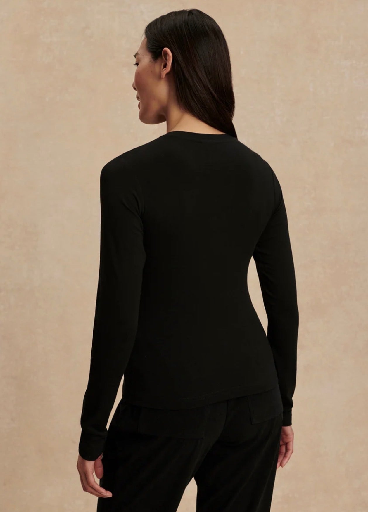 Edna Long Sleeve Fitted Tee