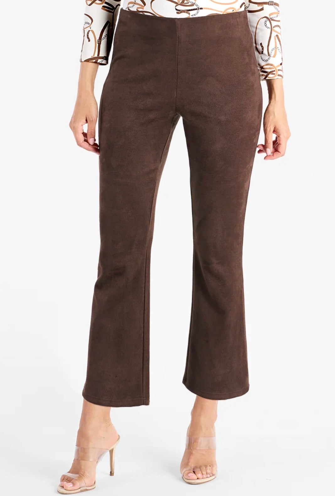 Grayson Pant Faux Suede Espresso