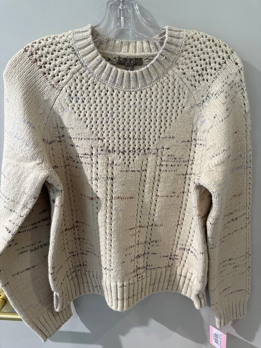Open Stitch Crewneck Sweater