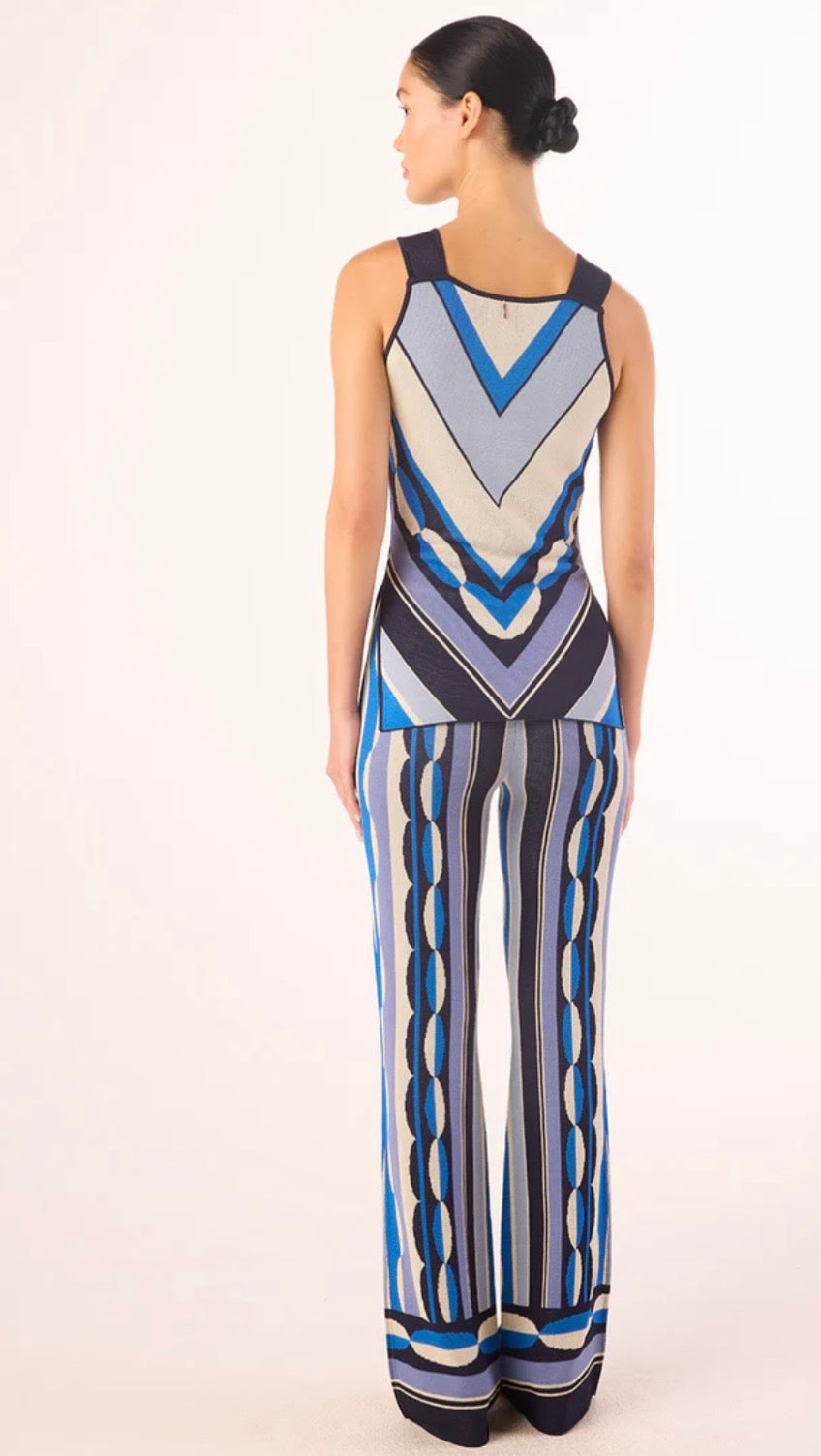 Marla Pant Geo Stripe Knit
