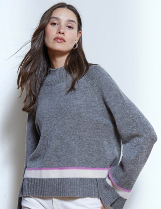 4-Ply Boxy Mock With Overlapping Seams