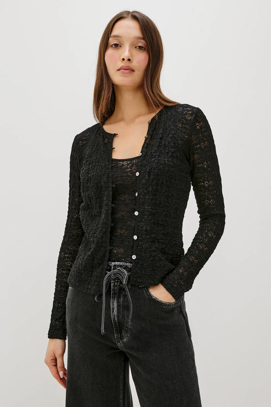 Black Lace Cardigan