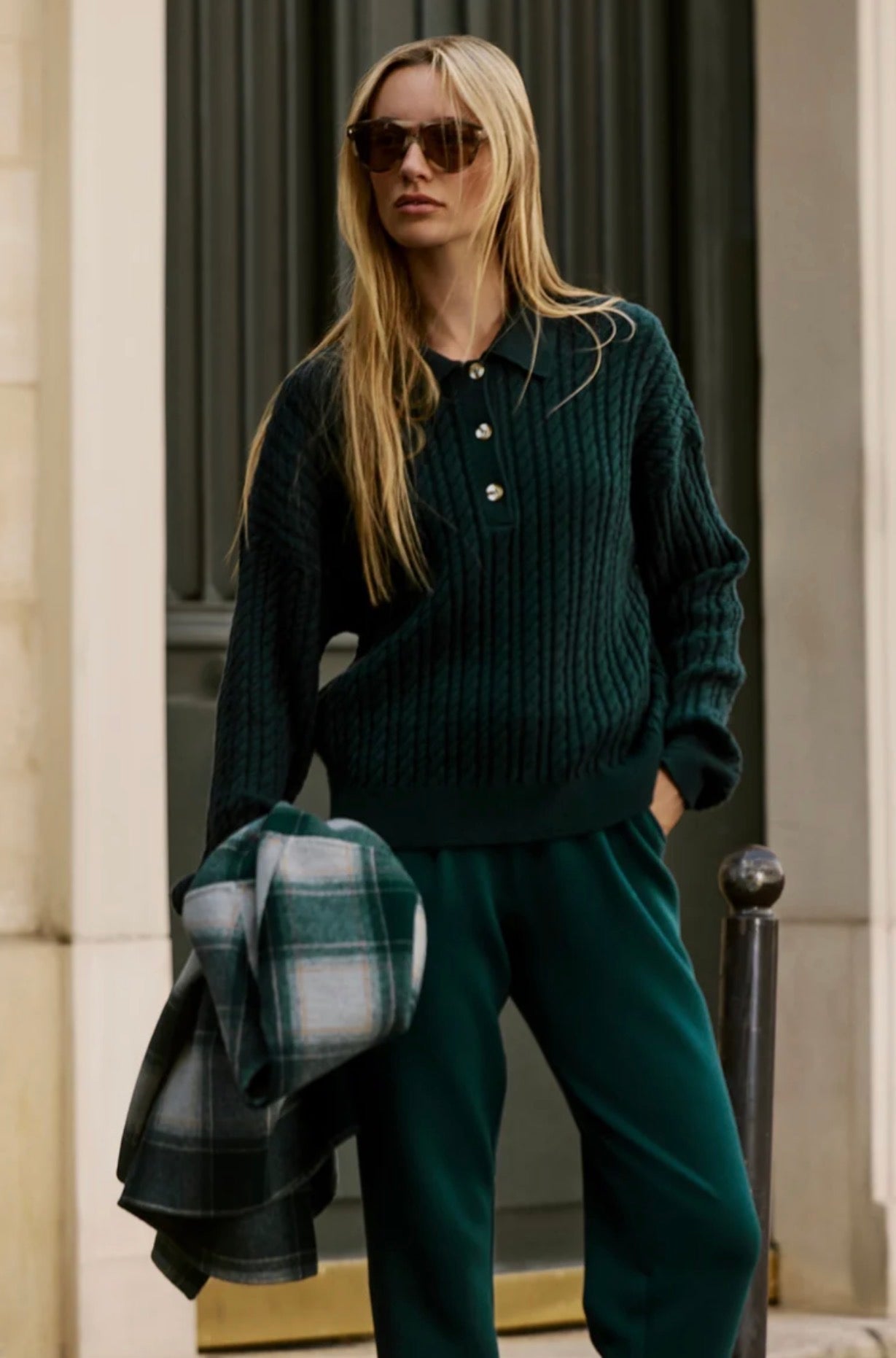 Dottie Polo Knit Sweater Ponderosa Pine