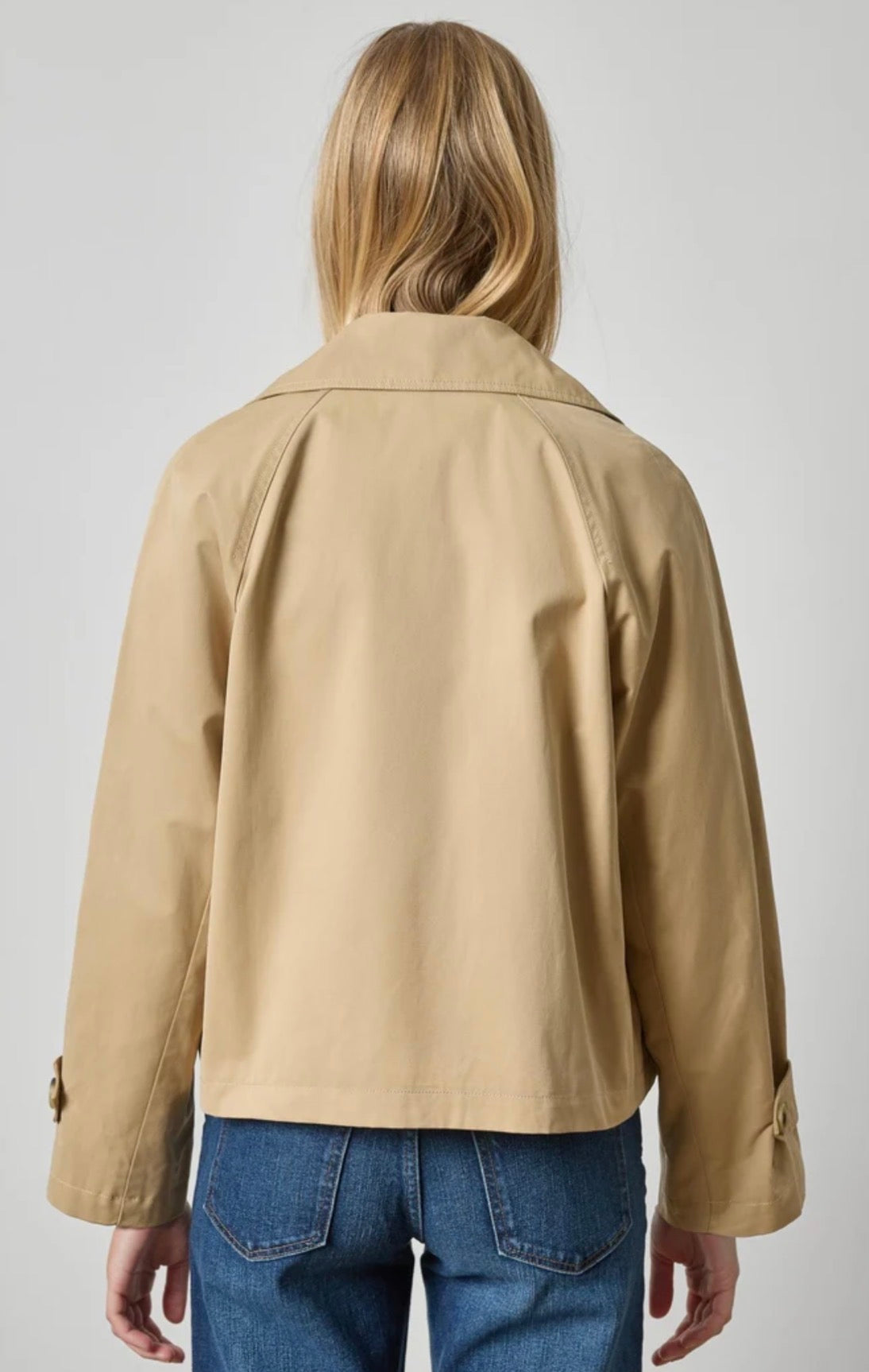 Double Breasted Short Trench