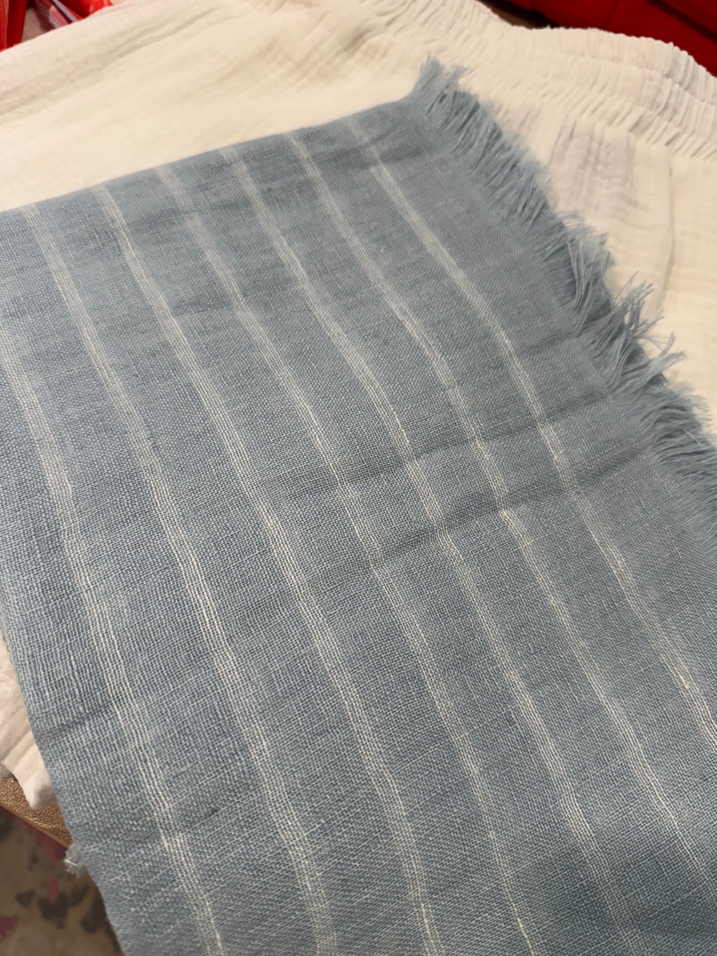 Striped Linen Scarf