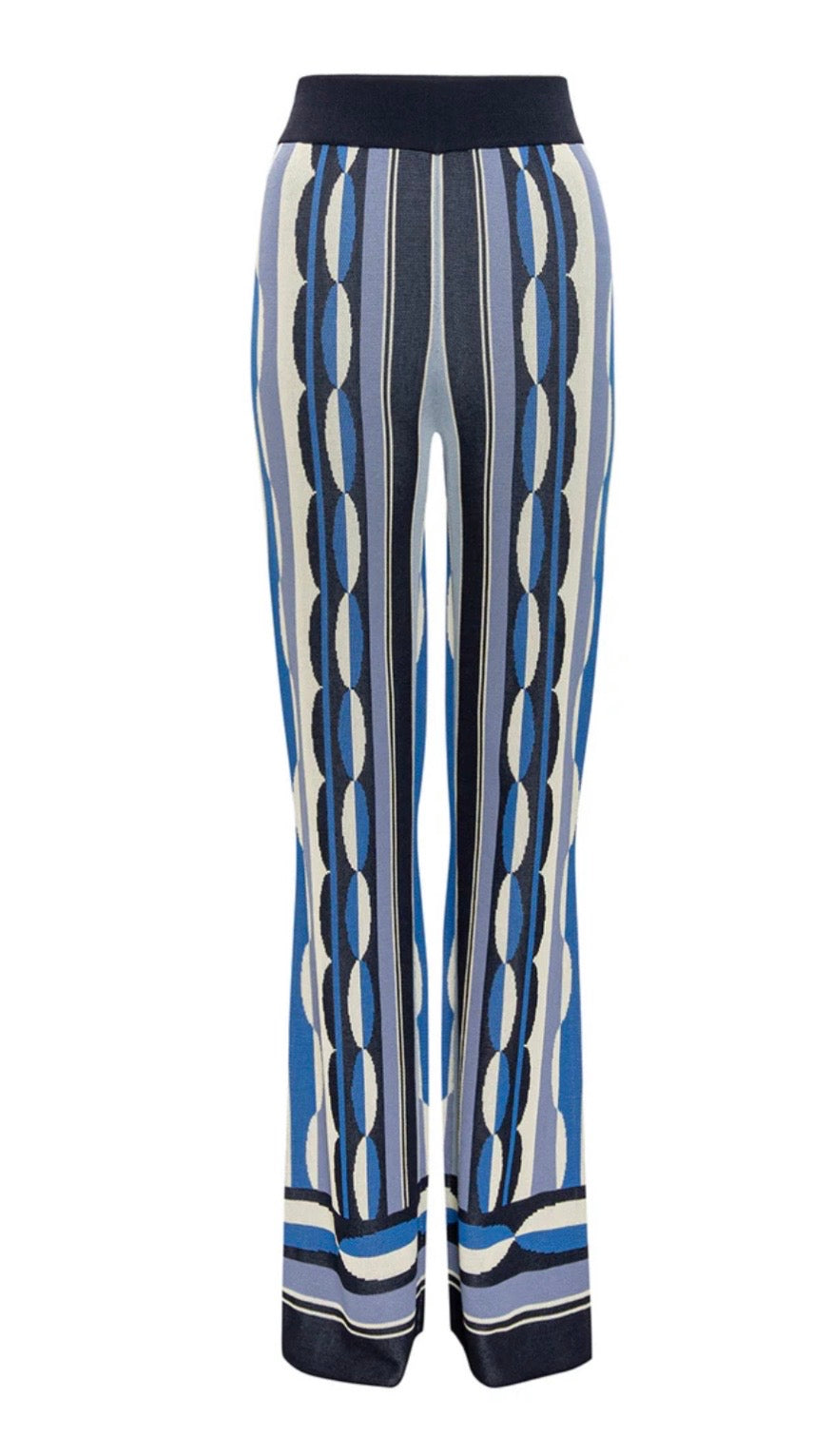 Marla Pant Geo Stripe Knit