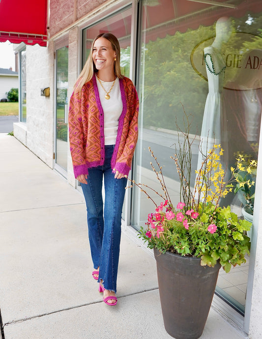 Birds Of Paradise Reversible Cardigan