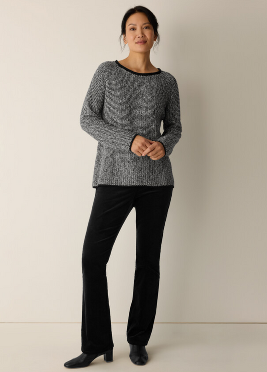 Peruvian Cotton Cloud Jewel Neck Top