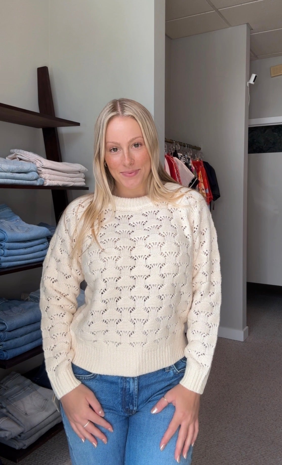 Long Sleeve Ballet Neck Sweater