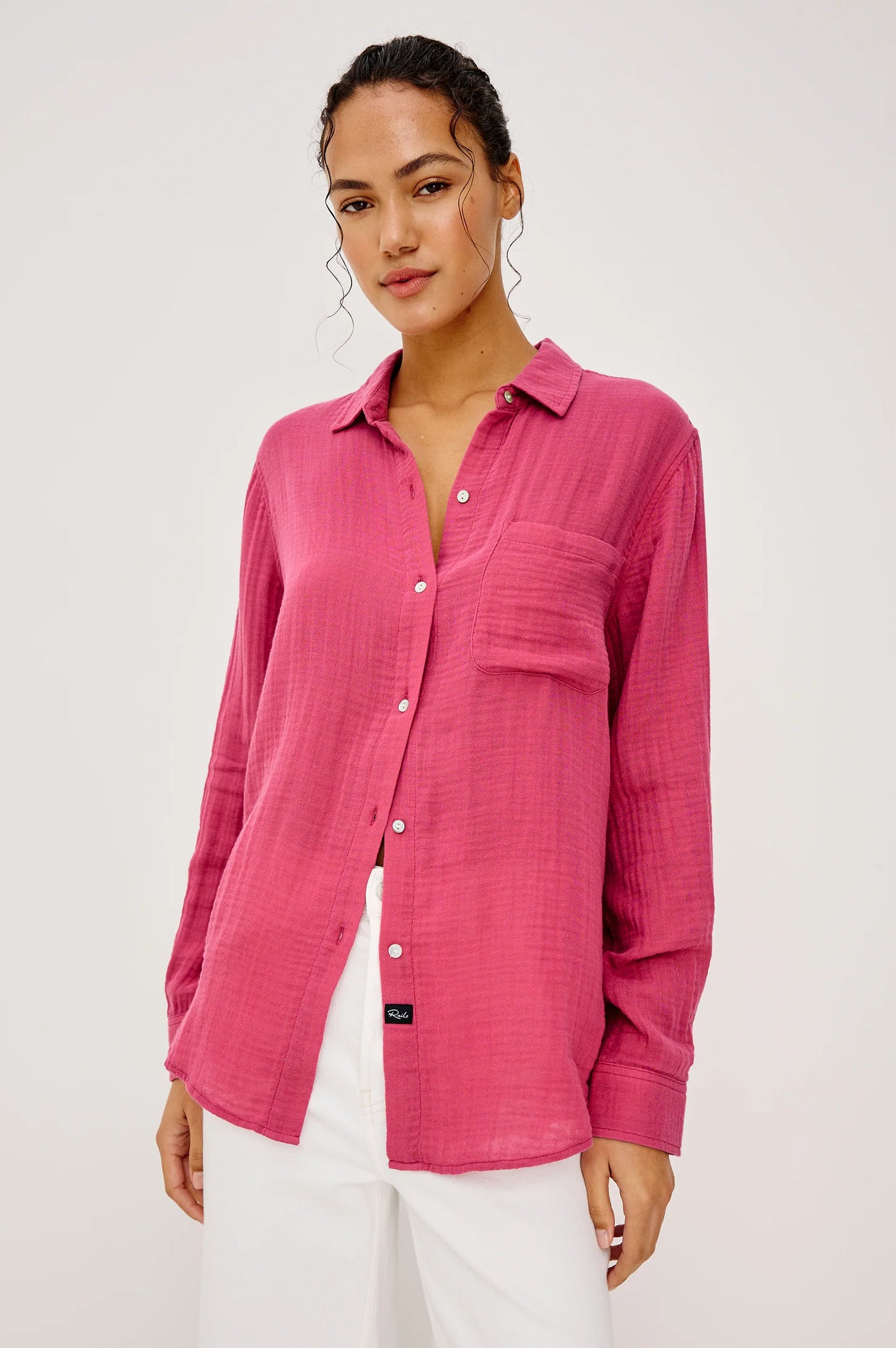 Ellis Shirt Dark Rose