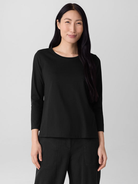 Round Neck Long Sleeve Top