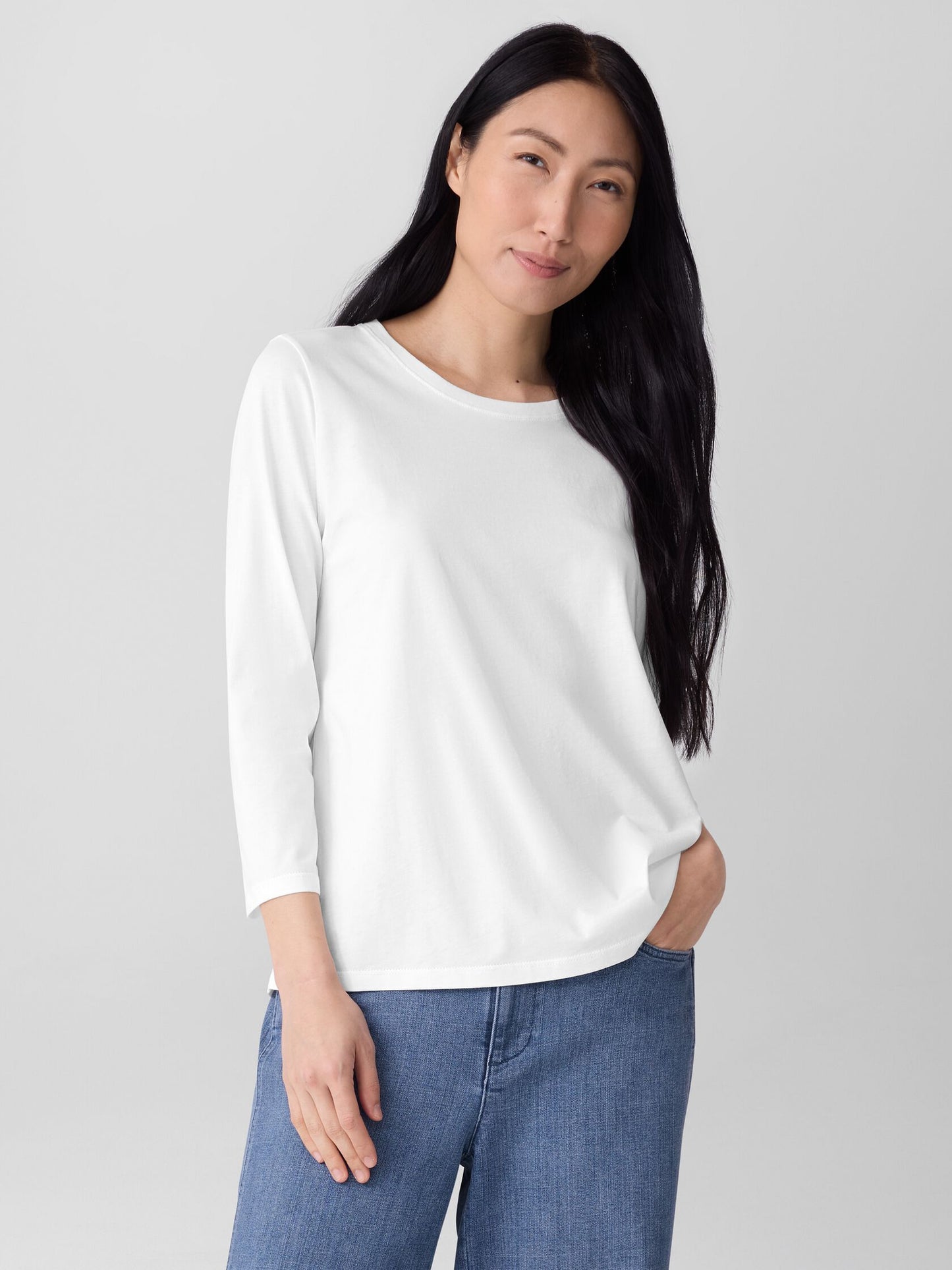 Round Neck Long Sleeve Top