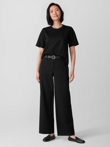 Washable Flex Ponte Wide Trouser Pant