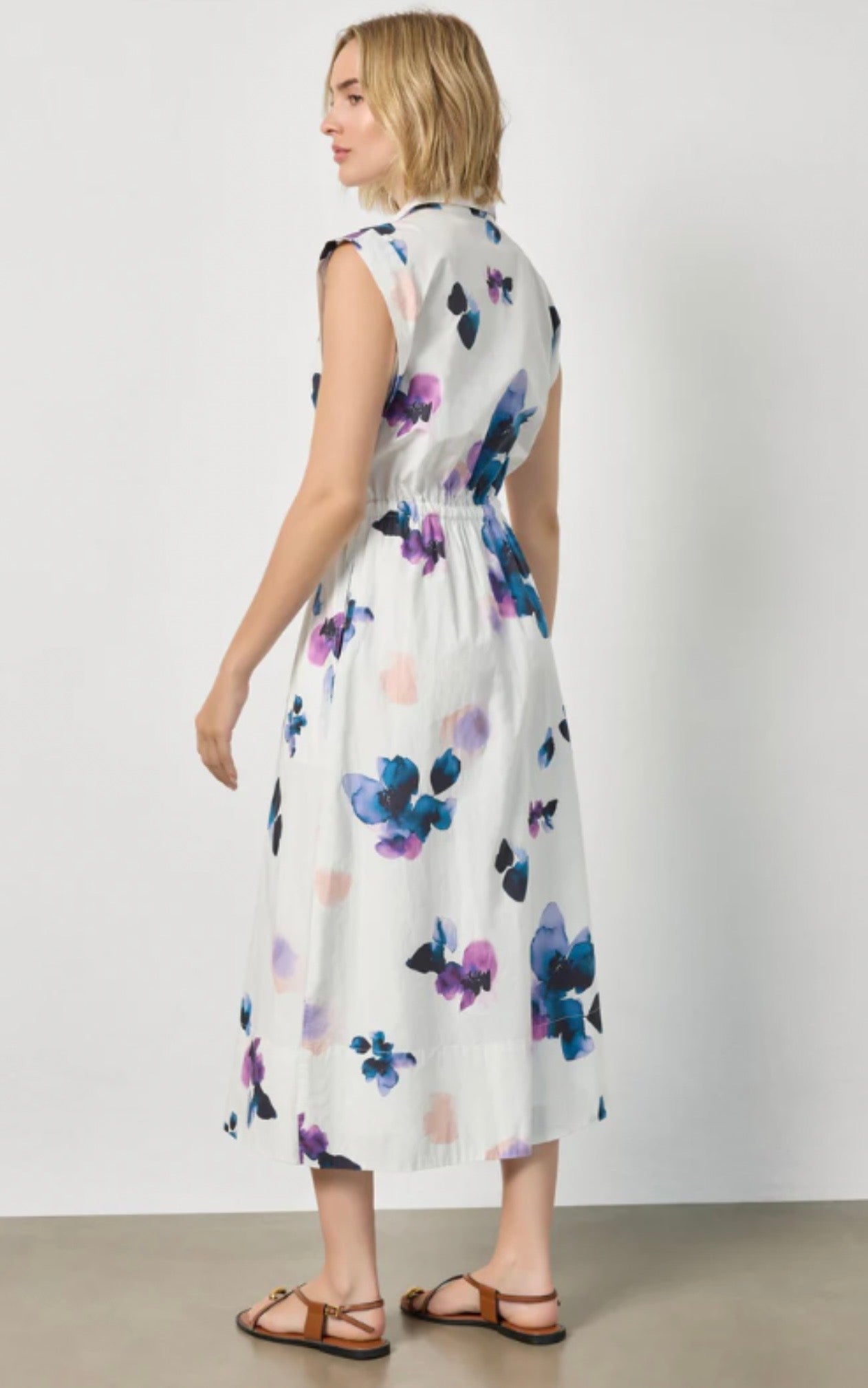 Gusset Sleeve Maxi Dress Orchid