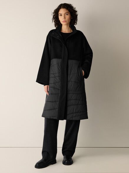 Nylon Stand Collar Coat