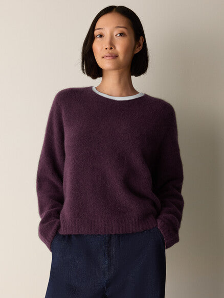 Cashmere Silk Bliss Crew Neck Top