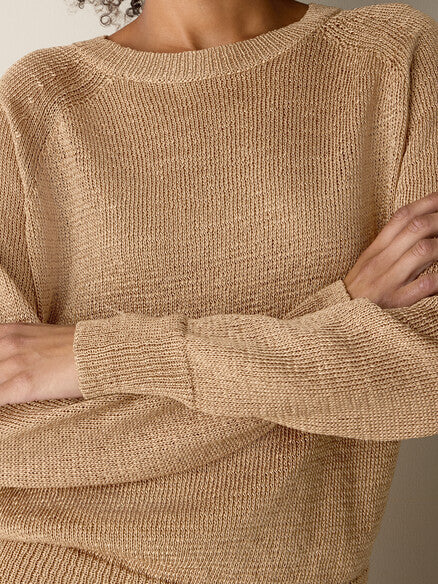 Sleek Viscose Wedge Sweater