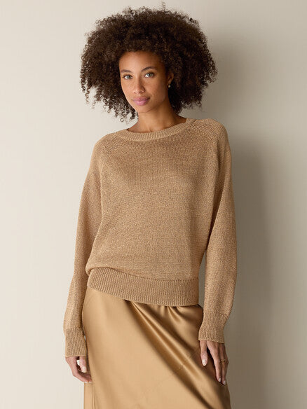 Sleek Viscose Wedge Sweater