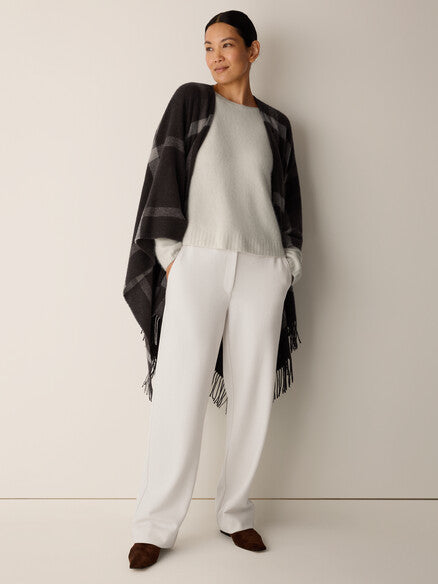 Soft Wool Plaid Serape