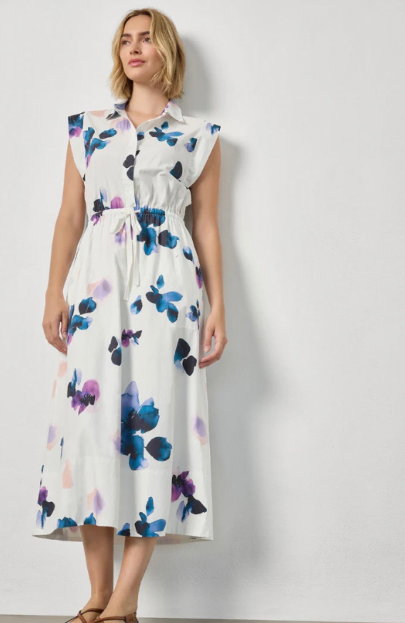 Gusset Sleeve Maxi Dress Orchid