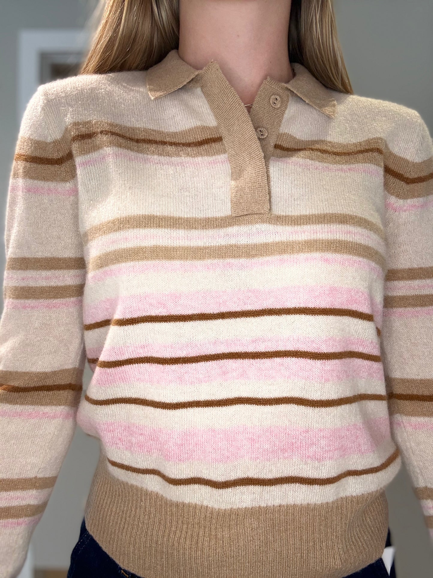 Slim Stripe Stripe Polo