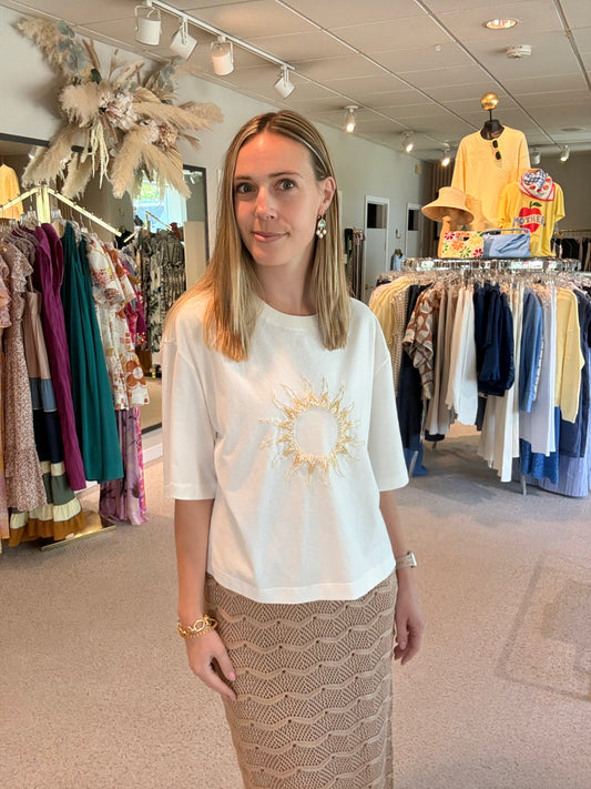 Embroidered Sun T-shirt