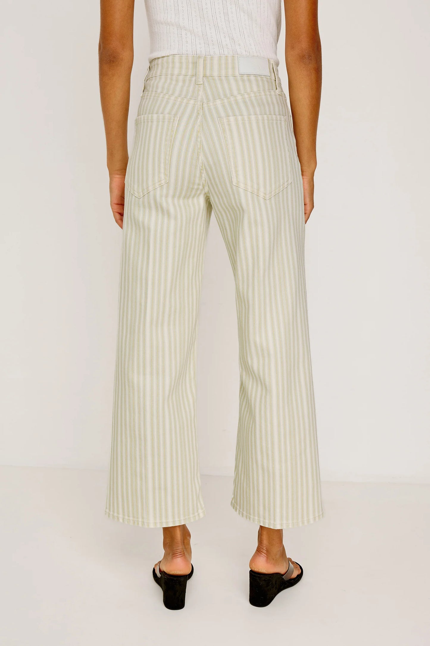 Malibu Stripe Denim Crop