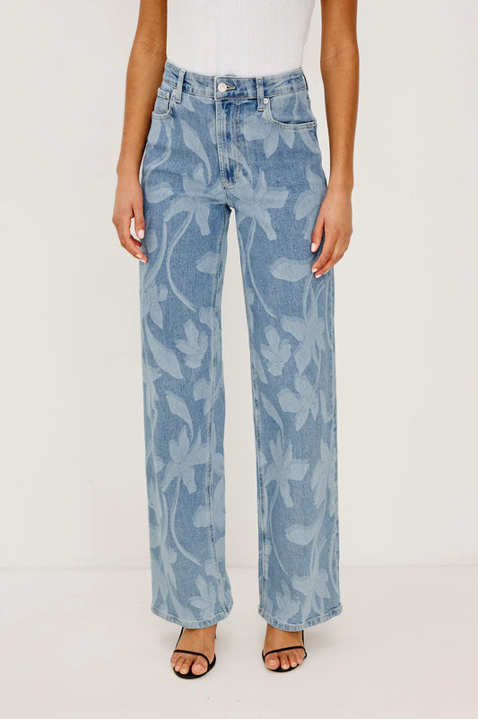 Floral Lazer Denim