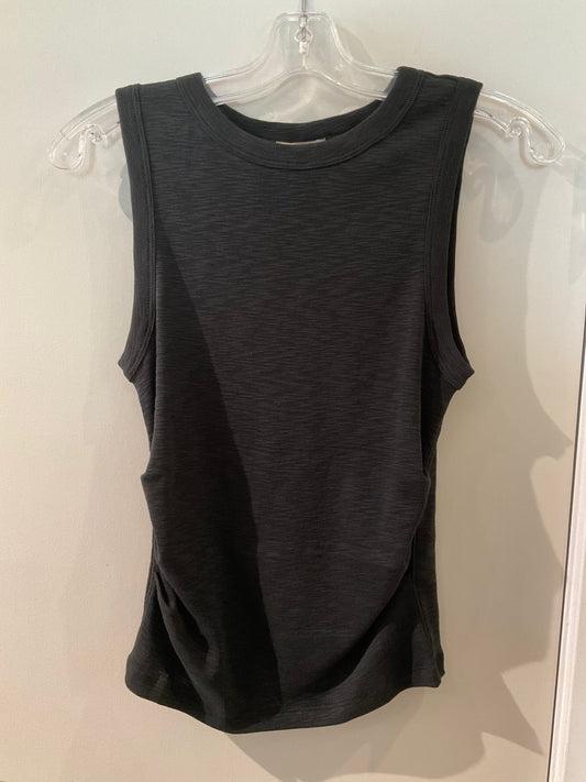 Rib Slub Side Pleat Tank