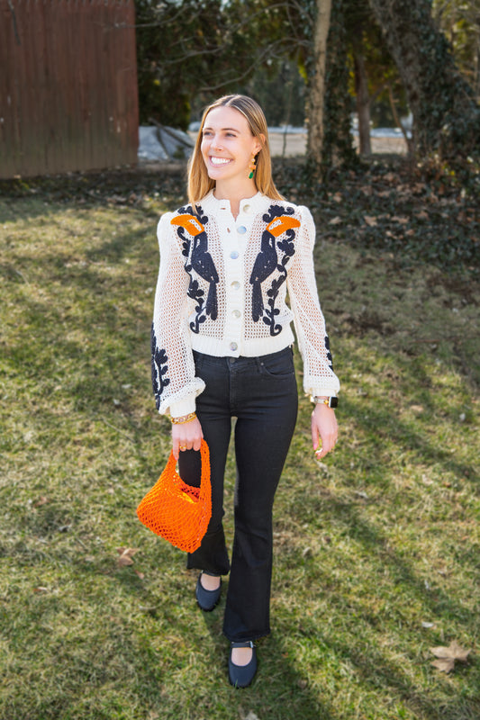 Toucan Crochet Cardigan