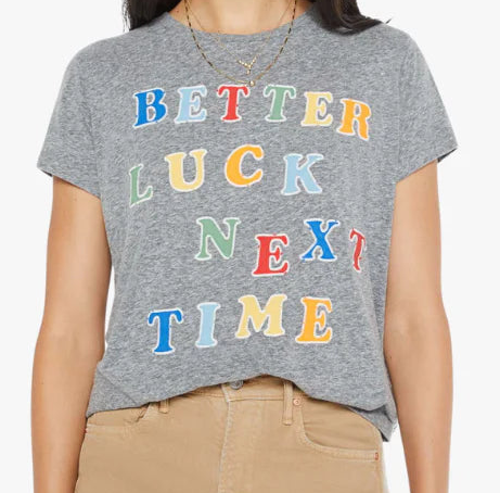 Boxy Goodie Goodie T-shirt in Better Luck Next Time