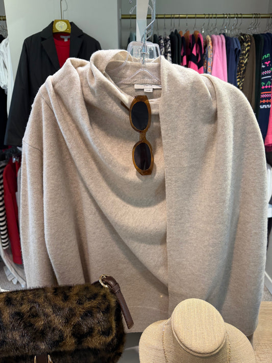 Draped Crew Sweater