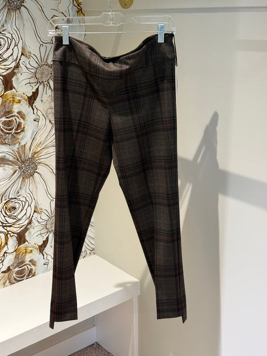 Plaid Stem Hem Ankle