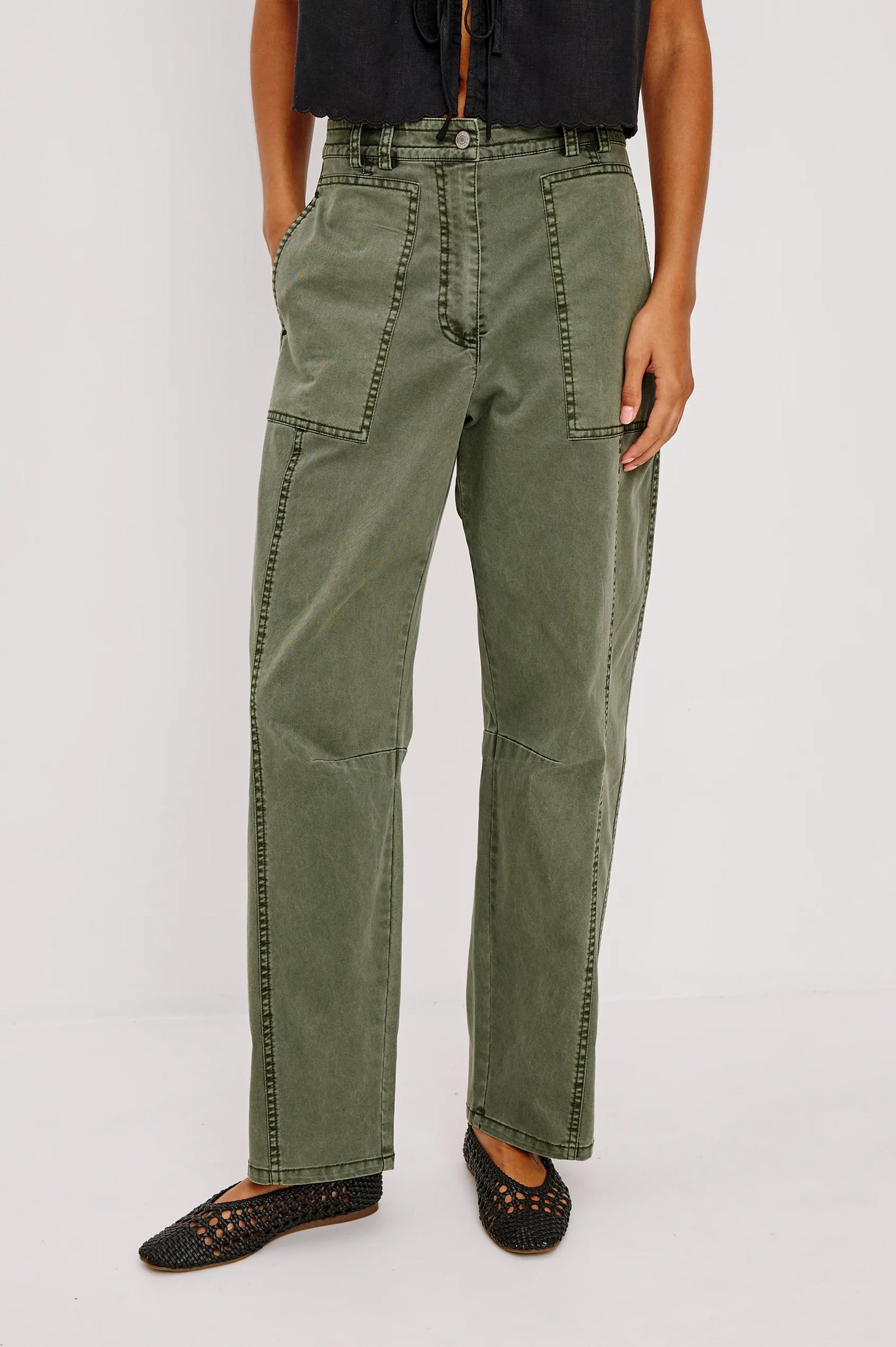 Lunar Olive Pant