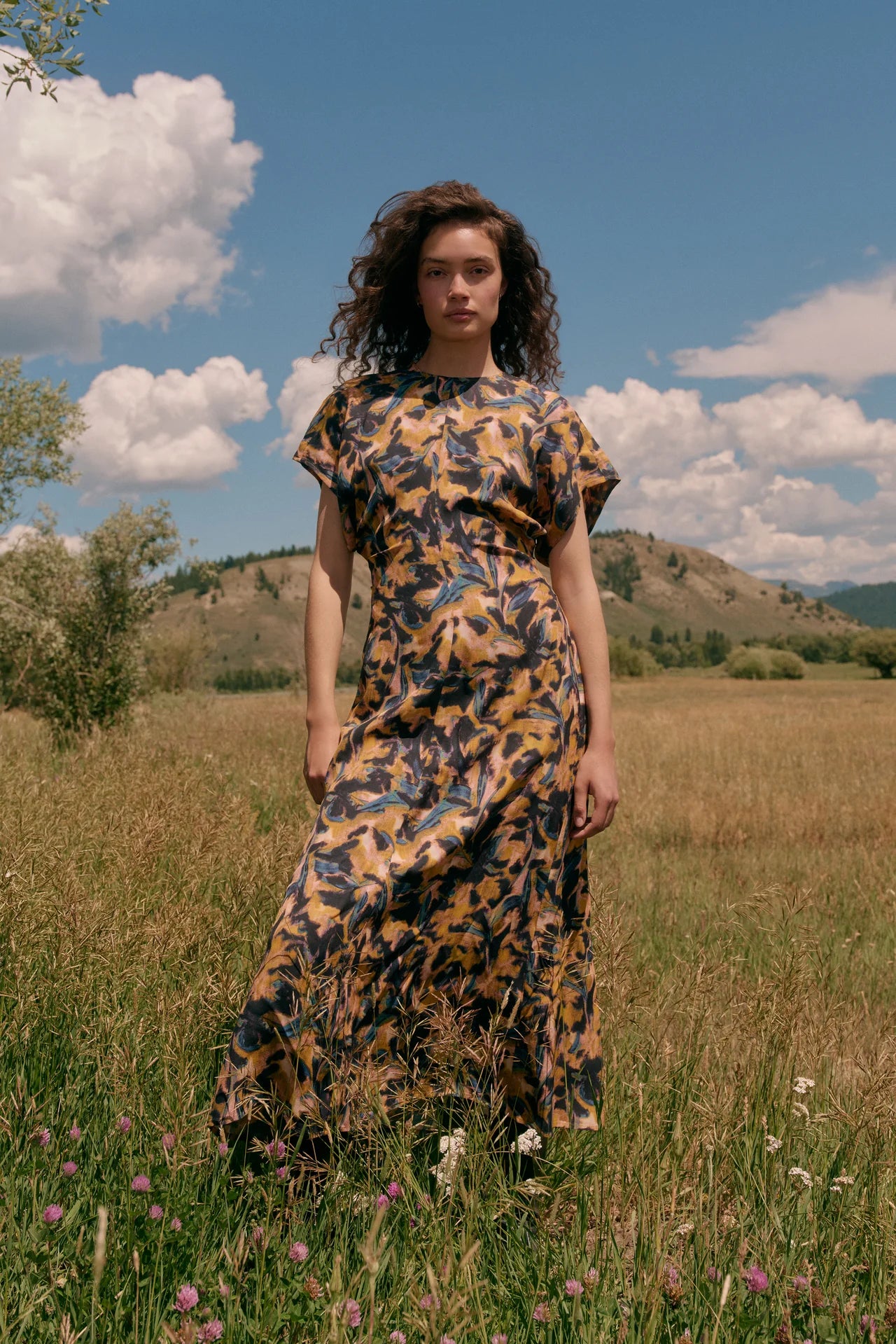 Kamari Flutter Sleeve Dress