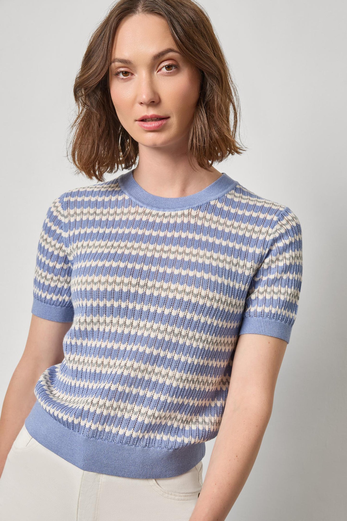 Stripe Novelty Crew