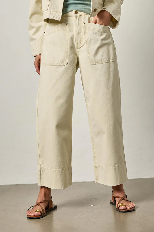Twill Straight Leg Pant