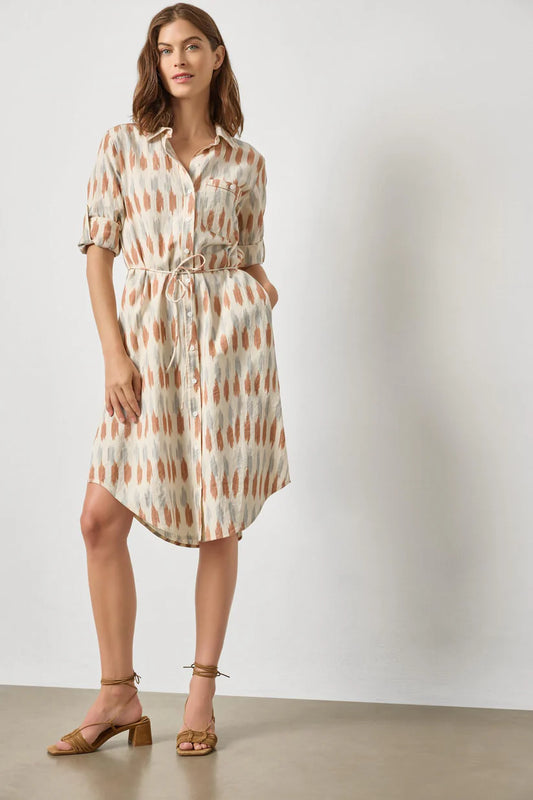 Ikat Shirt Dress