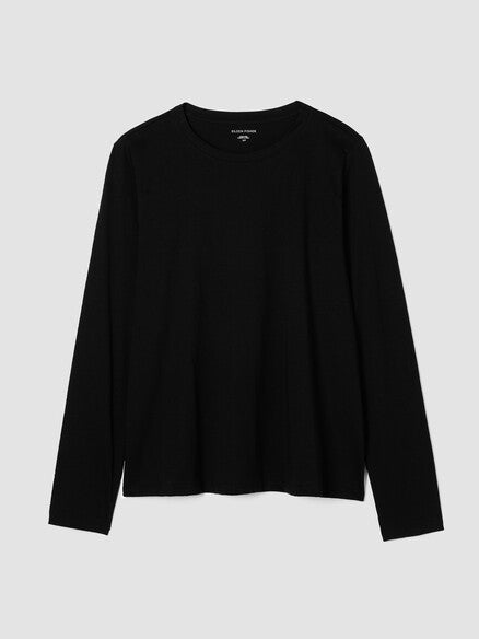 Pima Cotton Jersey Long-Sleeve Tee