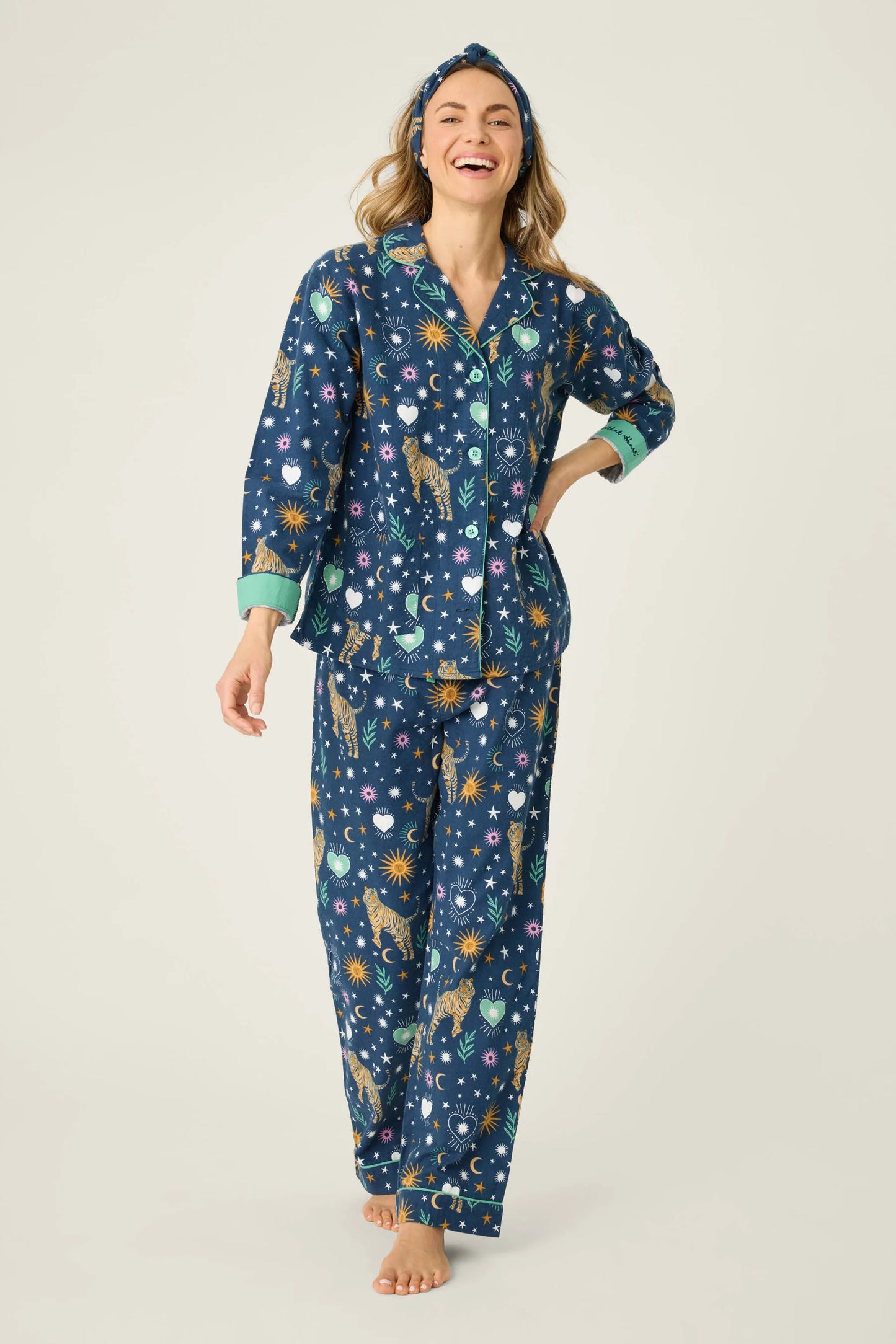 PJ Set Flannel Navy