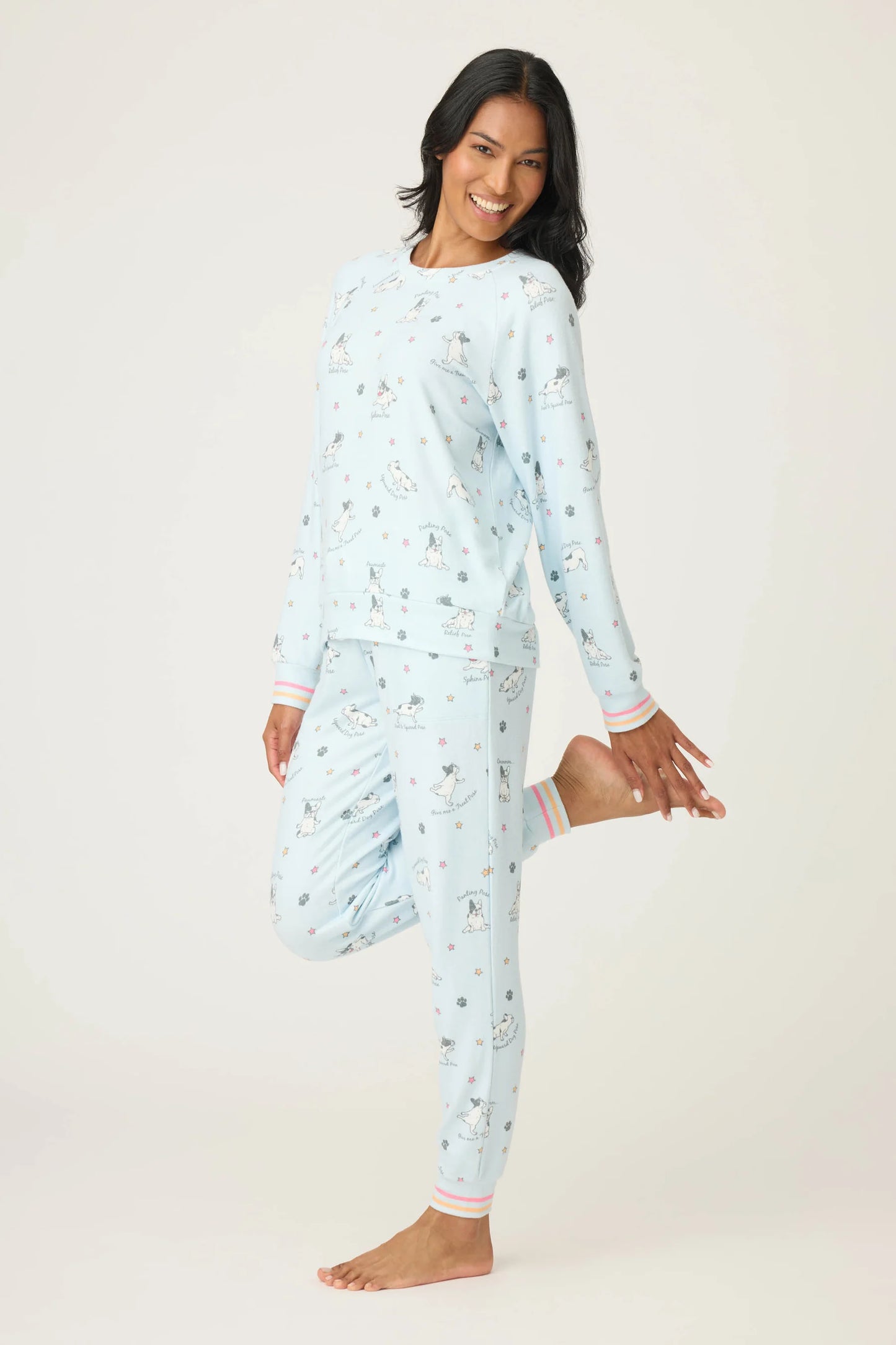 Paws & Breathe Dog Print PJ Set